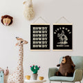 TAEDIN Western Wall Art Poster Hanger Frame Set of 2 Black 12x16 by Deal US
