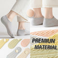 CHUNFO Womens No Show Socks Antislip Seamless Cushioned 5 Pairs Size 5.5-10 by Deal US