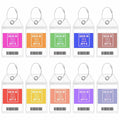 10 Pack Princess Clear Luggage Tag Holders with Steel Loops for Cruise Ships by Deal US