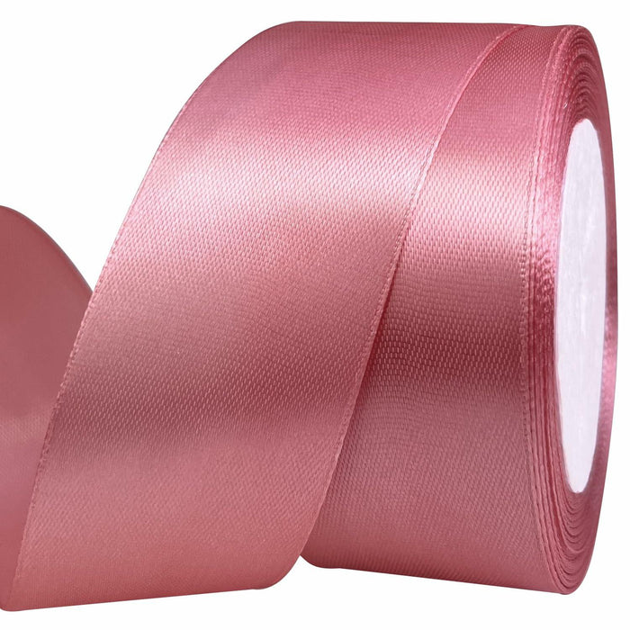 25 Yards 1.5" Pink Satin Ribbon for Weddings, Crafts, Bouquets & Gift Wrapping by Deal US