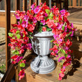 Ivydale Artificial Hibiscus Hanging Flowers UV Resistant Outdoor 2pcs Fuchsia by Deal US