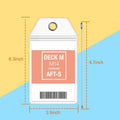 10 Pack Princess Clear Luggage Tag Holders with Steel Loops for Cruise Ships by Deal US