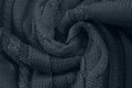 SAVKOOV Men's Shawl Collar Cable Knit Pullover Sweater Deep Gray Size 3X-Large by Deal US