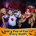 JaGely 16 Pcs Halloween Elastic Headbands Colorful Cartoon Non Slip by Deal US