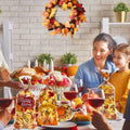 QOIUSO 100PCS Thanksgiving Treat Bags with 110 Twist Ties Pumpkin Leaf by Deal US