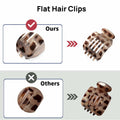 6Pcs Flat Square Leopard Hair Clips Large Claw Clips Non Slip Strong Hold by Deal US