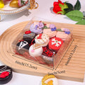 RomanticBaking 20 Pack 6x6x2in Clear Window Cookie Boxes PET Material by Deal US