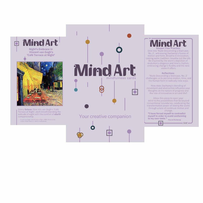 MindArt Grief Flashcards – Art Therapy & Mindfulness for Healing & Support by Deal US