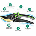 Banshu Bypass Pruning Shears Rust Resistant Bearing Steel Blade Heavy Duty by Deal US