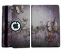iPad Air 1/5/6/Air2 9.7" Case A1474/A1475/A1476 360° Rotating Red Butterfly by Deal US