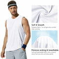 Haimont Men's Dry Fit UPF 50 Sleeveless Muscle Tank Top White Size XL by Deal US