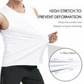 Haimont Men's Dry Fit UPF 50 Sleeveless Muscle Tank Top White Size XL by Deal US
