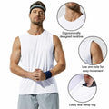 Haimont Men's Dry Fit UPF 50 Sleeveless Muscle Tank Top White Size XL by Deal US