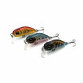 1ZU 3-Pack Fishing Lures with VMC Hooks Crankbait Bass Perch Walleye Trout Pike by Deal US
