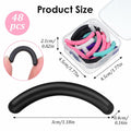 HaiFafafaing 48 Pcs Silicone Eyelash Curler Pads Multi Color with Box by Deal US