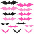 Konohan Halloween Bat Magnets 15 Pcs 3D PVC Black Pink Hot Pink 16x4-8x4cm by Deal US