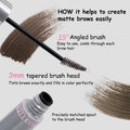 VEECCI Waterproof Eyebrow Gel Mascara Brown Smudge-Proof Long-Wear Makeup by Deal US