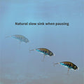 1ZU 3-Pack Fishing Lures with VMC Hooks Crankbait Bass Perch Walleye Trout Pike by Deal US