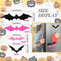 Konohan Halloween Bat Magnets 15 Pcs 3D PVC Black Pink Hot Pink 16x4-8x4cm by Deal US
