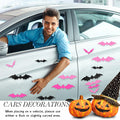 Konohan Halloween Bat Magnets 15 Pcs 3D PVC Black Pink Hot Pink 16x4-8x4cm by Deal US