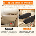 Kewucn 2PCS Car Front Seat Armrest Covers Elastic Fabric Universal Black by Deal US