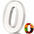 Mifoci 13.7" Cardboard Number 0 Photo Booth Prop White Birthday by Deal US