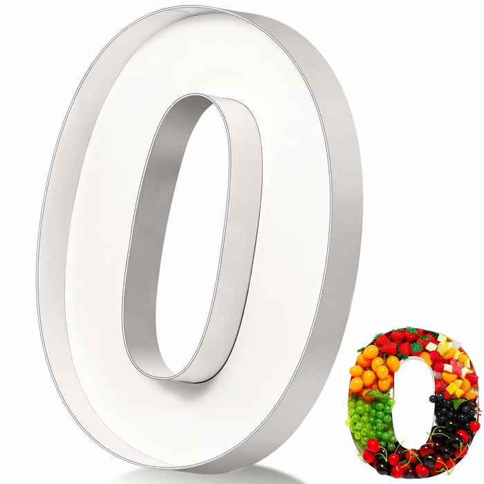 Mifoci 13.7" Cardboard Number 0 Photo Booth Prop White Birthday by Deal US