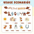 36PCS My First Rodeo Boy Birthday Decorations Baby Shower Party Supplies by Deal US