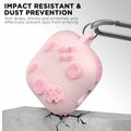 AirPods 4th Gen Case Shockproof Silicone with Cleaner Kit & Keychain Pink by Deal US
