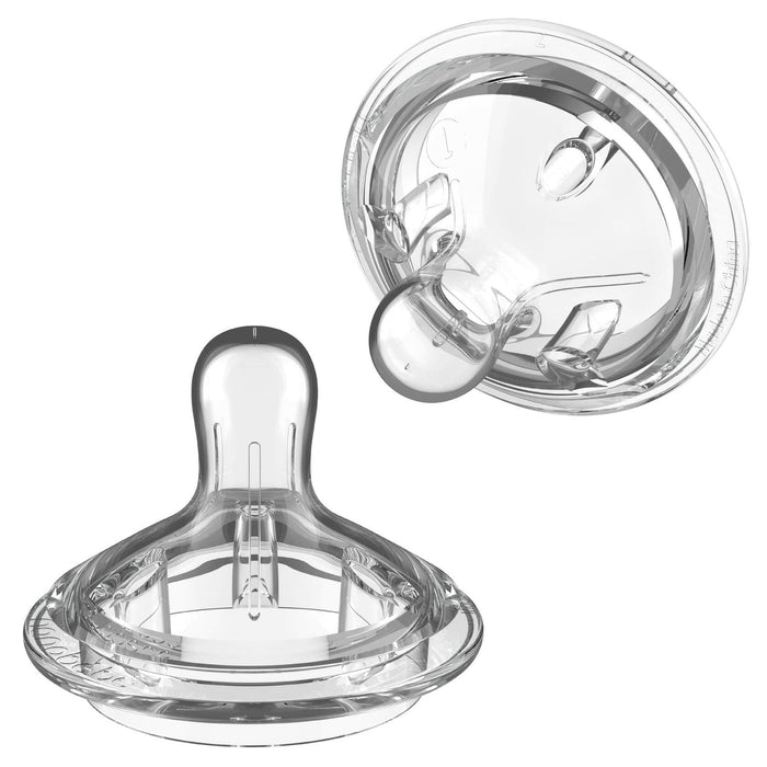 Nanobebe Flexy Silicone Bottles Nipples Triple Vented Twin-Pack - Slow Flow by Deal US