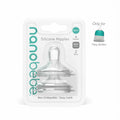 Nanobebe Flexy Silicone Bottles Nipples Triple Vented Twin-Pack - Slow Flow by Deal US
