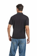 Derifelt Men’s Moisture-Wicking Polo – Quick Dry, UV Protection, Black XL by Deal US