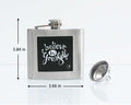 Lutong Stainless Steel Leakproof Hip Flask with Funnel – Pocket Gift Flask by Deal US