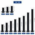 1/4-20 x 1-1/4" Stainless Button Socket Cap Screws 25pcs w/ Hex Wrench by Deal US
