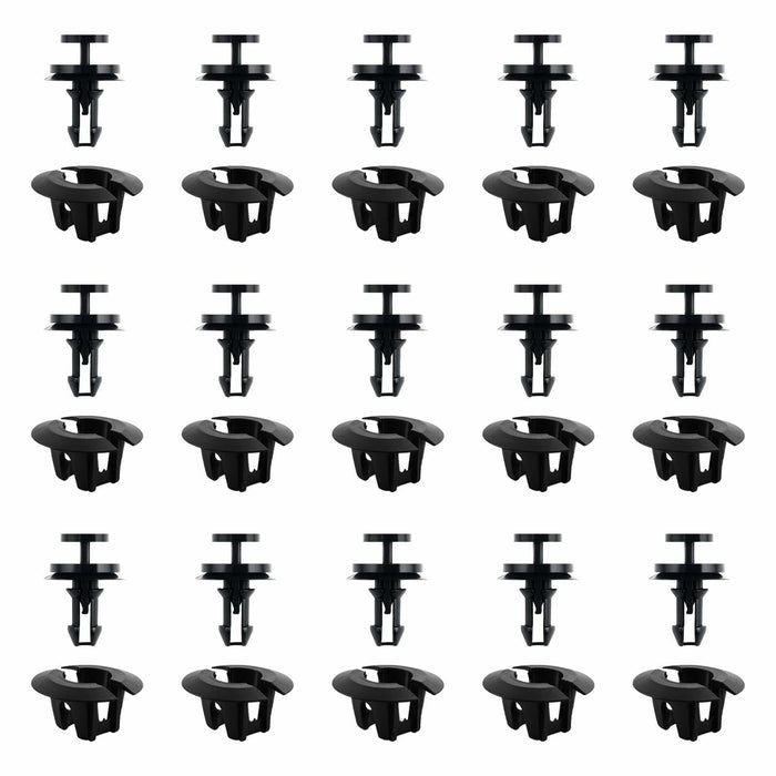 15-Pc Front Bumper & Splash Shield Retainer Clips Set – OEM 15733971/15733970 by Deal US
