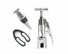 Lutong Wing Corkscrew Wine Opener Set w/ Foil Cutter & Stopper Chrome