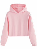 EXARUS Girls Oversized Los Angeles Hoodie – White, 8Y by Deal US