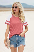 Wielsscca Women’s Summer Casual Tee – Pink, Small, Short Sleeve Loose Fit by Deal US