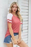 Wielsscca Women’s Summer Casual Tee – Pink, Small, Short Sleeve Loose Fit by Deal US