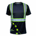 SafetyShirtz Men’s SS360 Stealth 1776 Betsy Ross Reflective UPF 40 Shirt M by Deal US