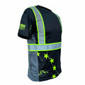 SafetyShirtz Men’s SS360 Stealth 1776 Betsy Ross Reflective UPF 40 Shirt M by Deal US