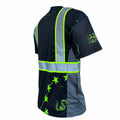 SafetyShirtz Men’s SS360 Stealth 1776 Betsy Ross Reflective UPF 40 Shirt M by Deal US