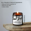 Oolong & White Peach Scented Soy Candle Aromatherapy Black Jar Gift by Deal US