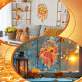 Saillong Fall Thanksgiving Diamond Art Suncatcher Pumpkin Hanging Decor 2PCS by Deal US