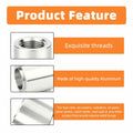 GASHER 4PCS Aluminum 1/4" NPT Weld-On Bung Female Pipe Thread Fuel Fittings by Deal US