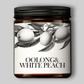 Oolong & White Peach Scented Soy Candle Aromatherapy Black Jar Gift by Deal US