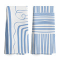 TAEDIN 2PCS Blue Abstract Art Kitchen Towels 16x24in Dish Tea Towels by Deal US