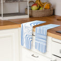 TAEDIN 2PCS Blue Abstract Art Kitchen Towels 16x24in Dish Tea Towels by Deal US
