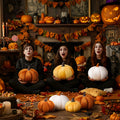 Yookeer 2PCS Halloween Pumpkin Throw Pillows Velvet 3D Soft Decorative Cushion by Deal US