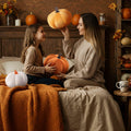 Yookeer 2PCS Halloween Pumpkin Throw Pillows Velvet 3D Soft Decorative Cushion by Deal US